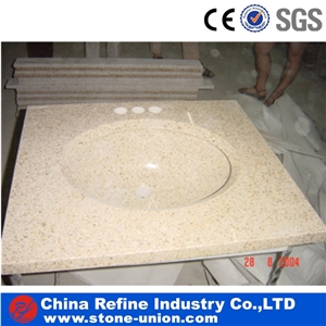 Beige Rusty Granite Countertop,Wash Vanity Tops