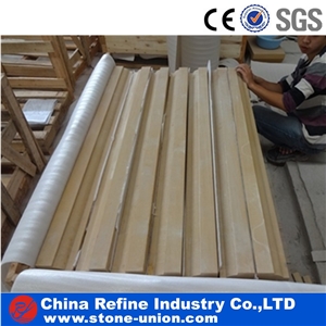 Beige Yellow Sandstone Window Frame Decoration