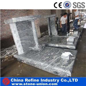 Big Memorial Grey Juparana Granite Monuments