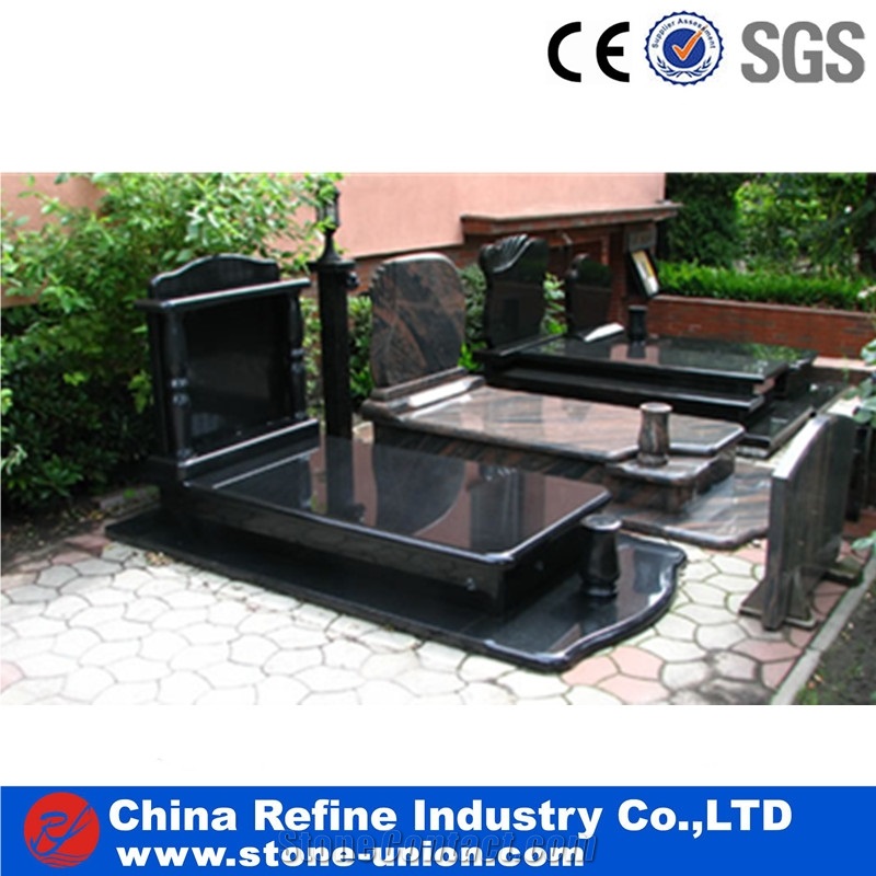 Black Absolute Granite Poland Monument & Tombstone