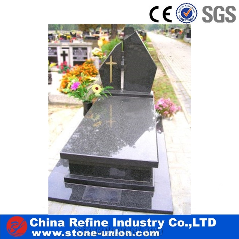 Black Absolute Granite Poland Monument & Tombstone