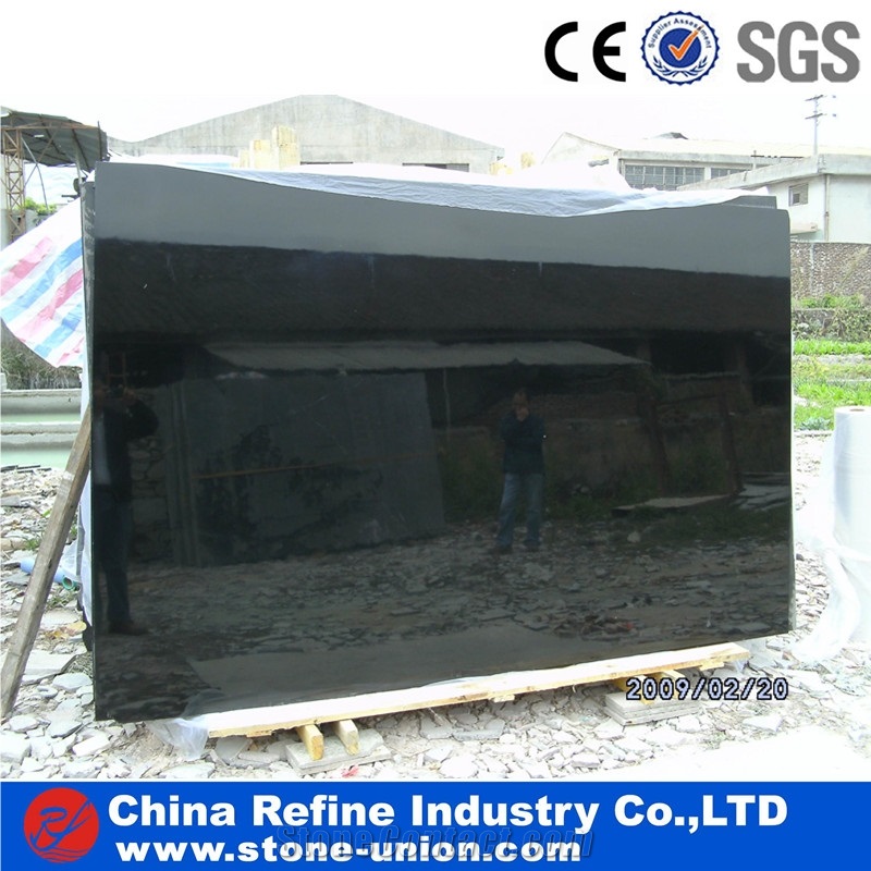 Black Ink Jade Marble Tiles,Pure Black Marble Slab