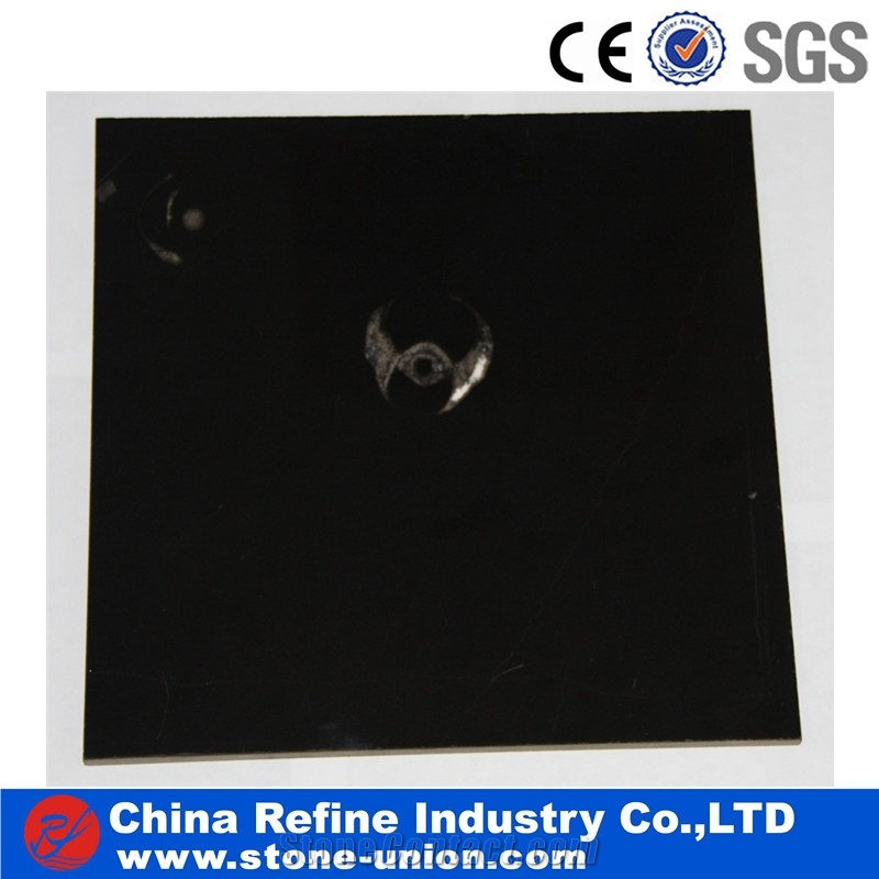 Black Ink Jade Marble Tiles,Pure Black Marble Slab