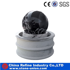 Black Marble Ball Fountain,Landscaping Fountain