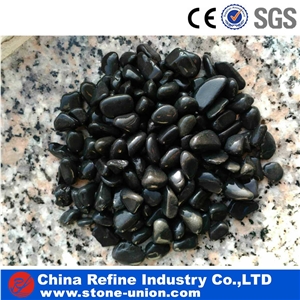 Black & White Quartzite Tumbled Pebble Stone