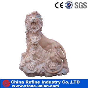 Camel Animal Red Marble Statues & Sculptures
