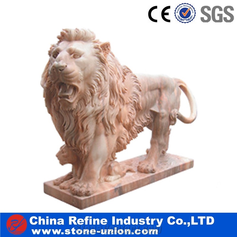 Camel Animal Red Marble Statues & Sculptures