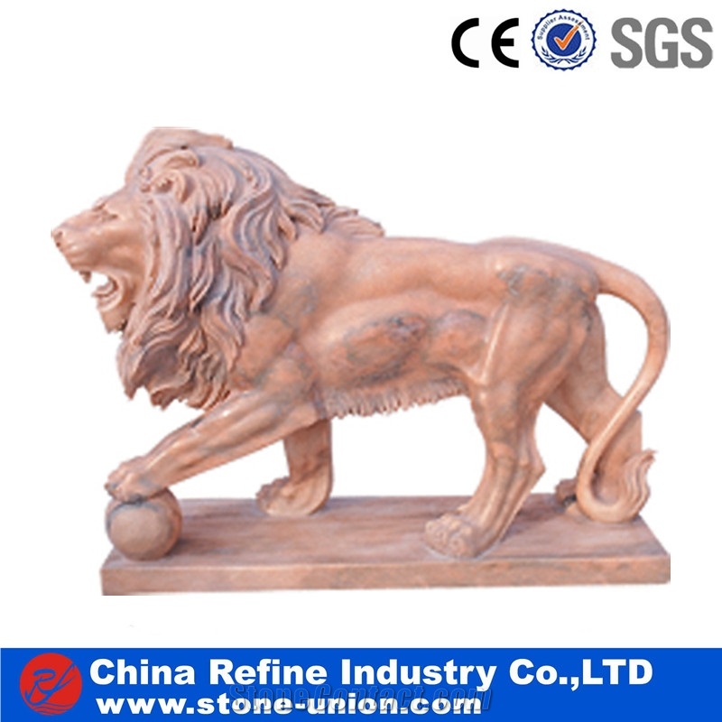 Camel Animal Red Marble Statues & Sculptures