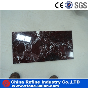 Cheap Rosso Lepanto Marble Flooing Tiles, Bathroom Tiles