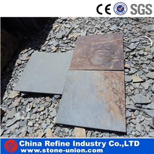 Cheap Chinese Rusty Copper Slate Tiles