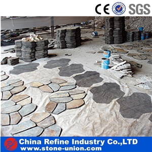 Cheap Rusty Irregular Slate Crazy Paving Stone