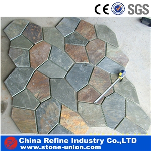 Cheap Rusty Irregular Slate Crazy Paving Stone