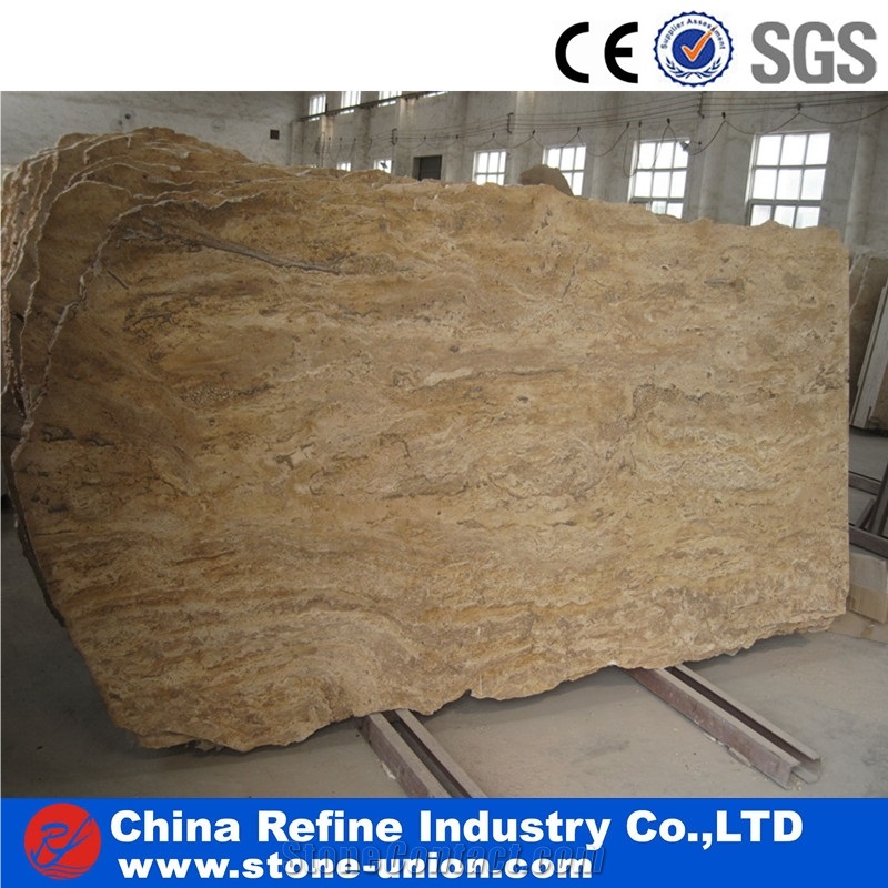Cheap Turkey Golden Travertine Slabs & Tiles