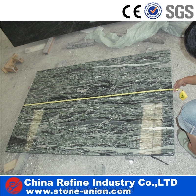 Cheap Yunnan Green Granite Polished Granite Tiles