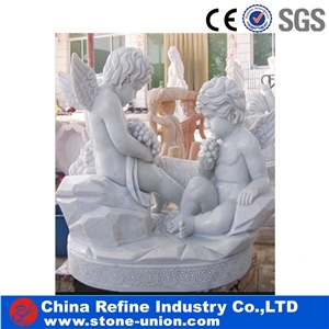 Children White Marble Small Angel Sculpture Statue Children White Marble Small Angel Sculpture Statue