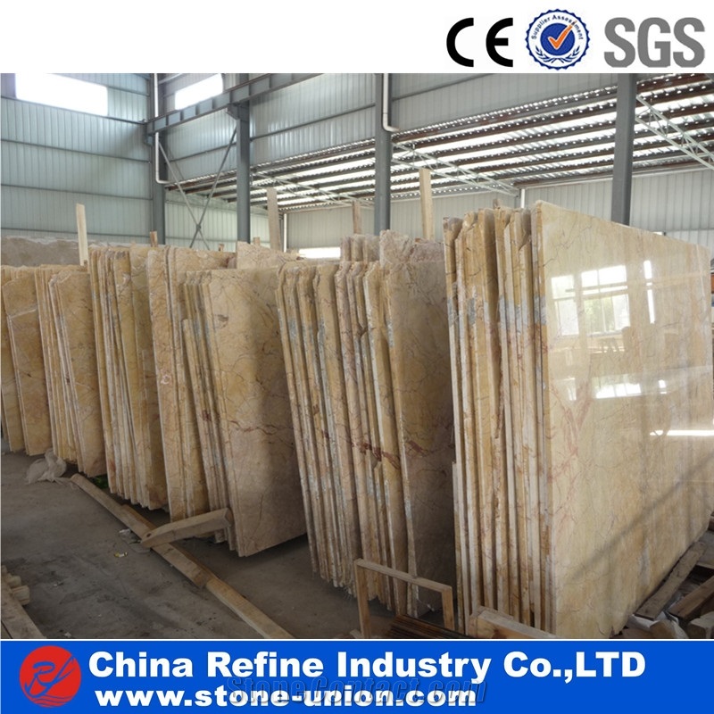 China Guang Yellow Marble Tile,Crema Valencia Slab