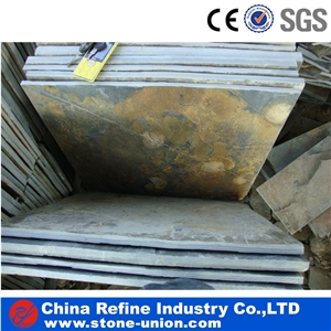 Chinese Cheap Brown Slate Tile for Wall Cladding