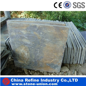 Chinese Cheap Brown Slate Tile for Wall Cladding