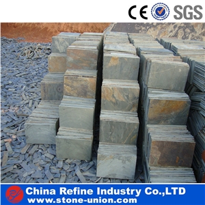 Chinese Cheap Brown Slate Tile for Wall Cladding