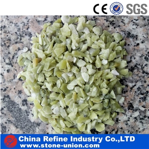 Chinese Dandong Green Crushed Small Pebbles,Gavels