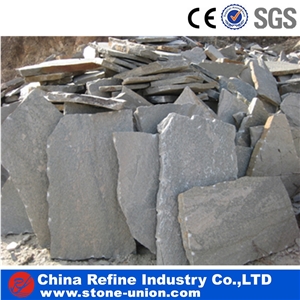 Chinese Grey Slate Flagstone Flooring Tiles