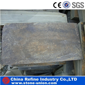Chinese Rusty Brown Slate Flooring Tiles