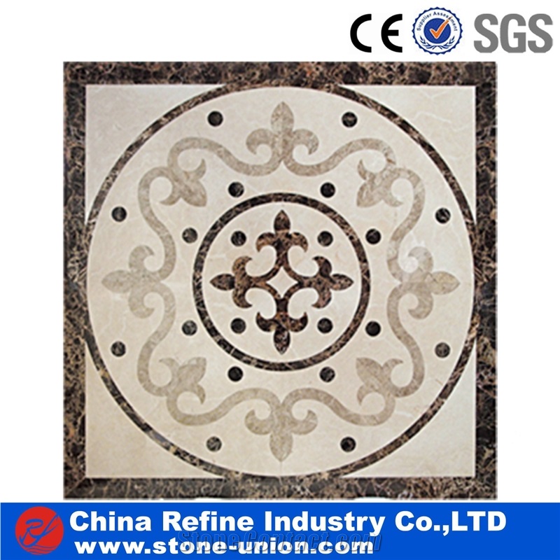 Classic Design Marble Stone Waterjet Medallion