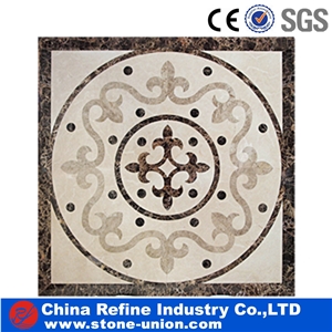 Classic Design Marble Stone Waterjet Medallion