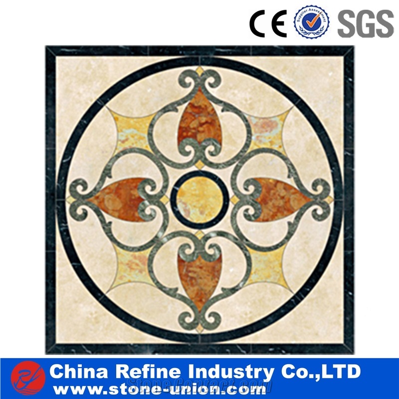 Classic Design Marble Stone Waterjet Medallion