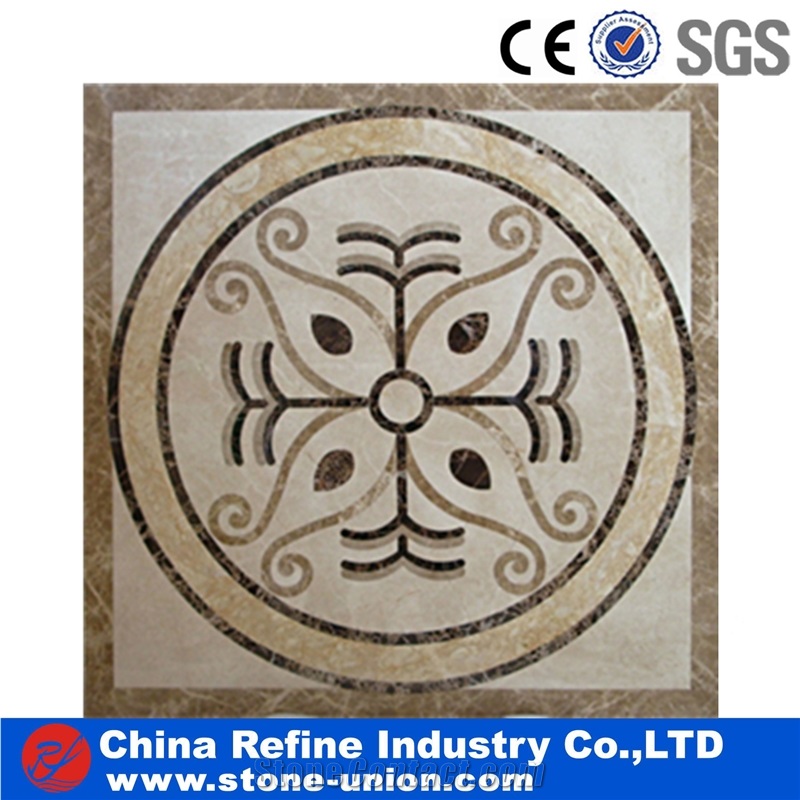 Classic Design Marble Stone Waterjet Medallion