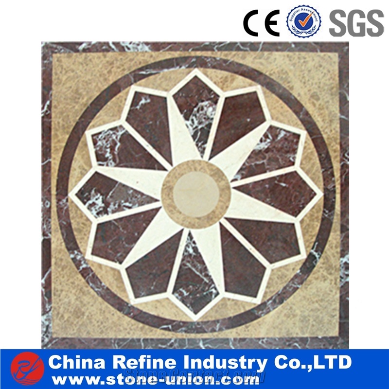 Classic Design Marble Stone Waterjet Medallion