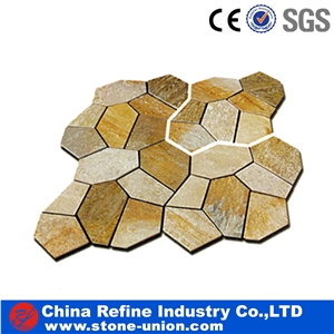 Crazy Paving Stone for Sale,Random Yellow Slate
