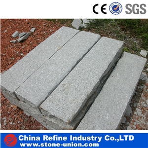 Curved G603 Light Grey Granite Kerbstone
