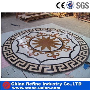 Customed Polished Marble Waterjet Medallion
