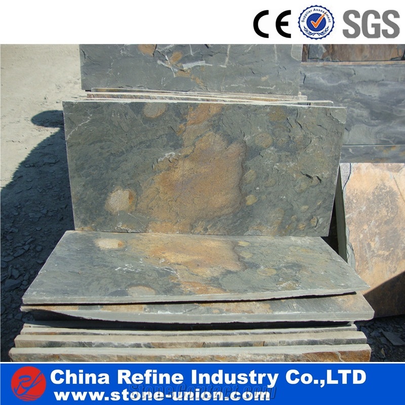 Customized Cheap Rusty Green Slate Paving Flooring