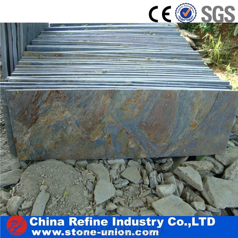 Customized Cheap Rusty Green Slate Paving Flooring