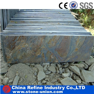 Customized Cheap Rusty Green Slate Paving Flooring