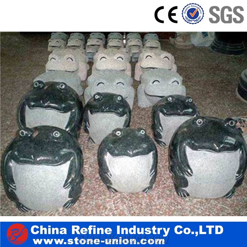 Cute Owl Granite Sculpture,Yellow Animal Statues