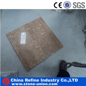 Dark Coffee Travertine Slabs & Floor Tiles