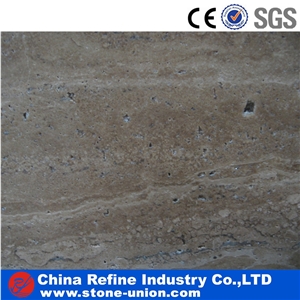 Dark Coffee Travertine Slabs & Floor Tiles