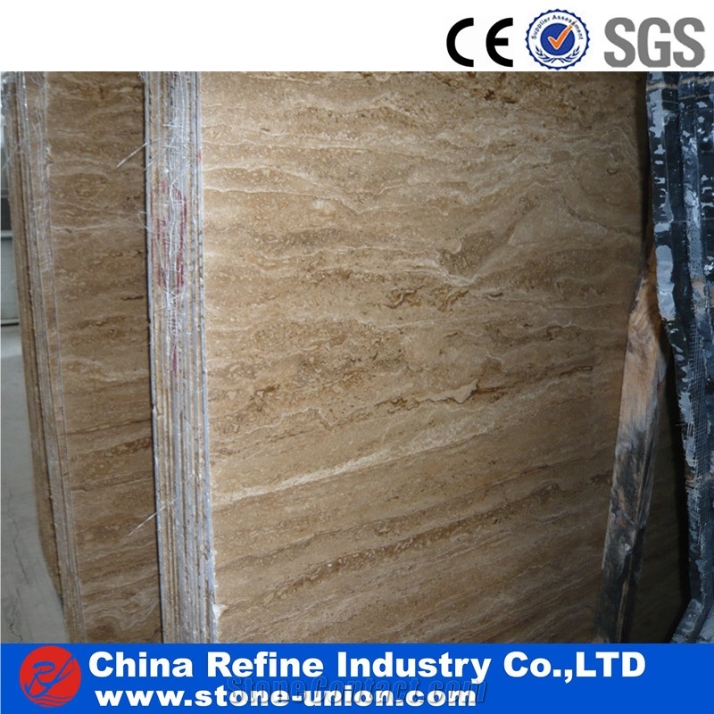 Dark Coffee Travertine Slabs & Floor Tiles