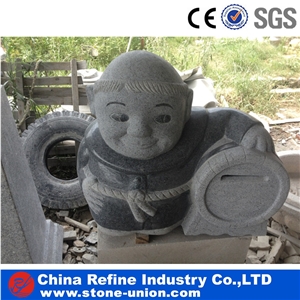 Dark Grey and Light Grey Hand Carving Sculptures