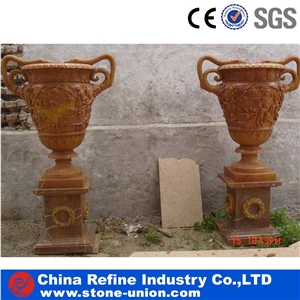 Decorated Modern Marble Flower Pots and Planters