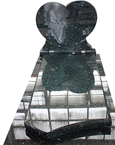 Engraved Green Granite Monument & Tombstones