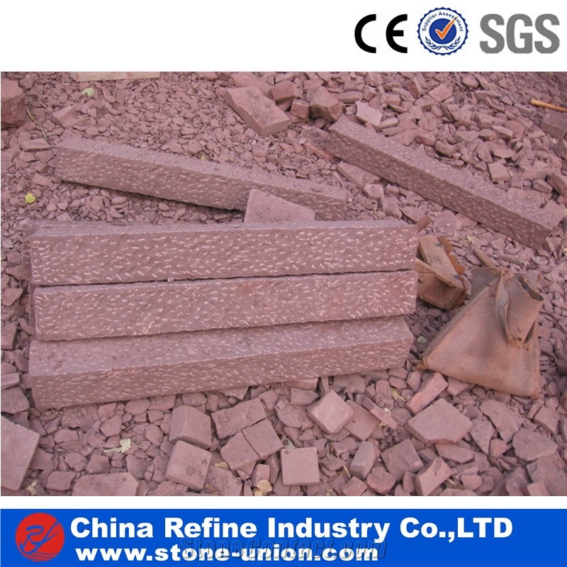 Exterior Landscaping Red Sandstone Mushroome Tiles