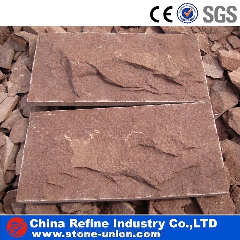 Exterior Landscaping Red Sandstone Mushroome Tiles