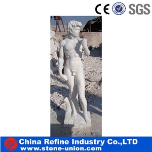 Famous Design White Marble Statue Of David