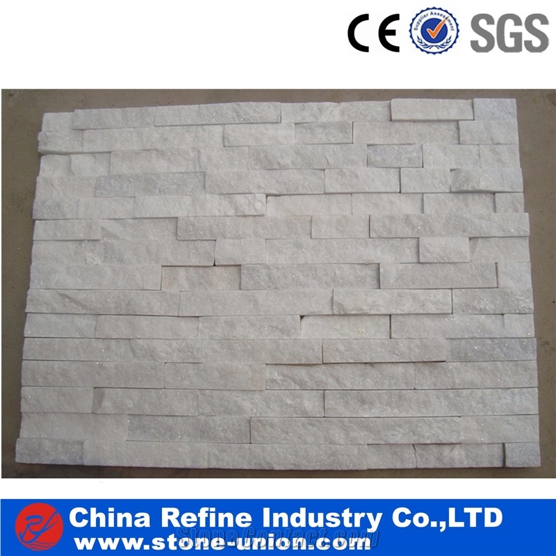 Fireplace Surround Decorative White Stack Stone