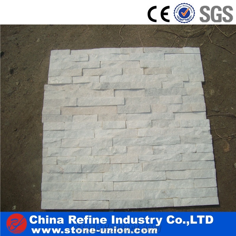 Fireplace Surround Decorative White Stack Stone