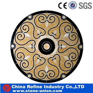 Flooring Decoration Grand Waterjet Flower Marble